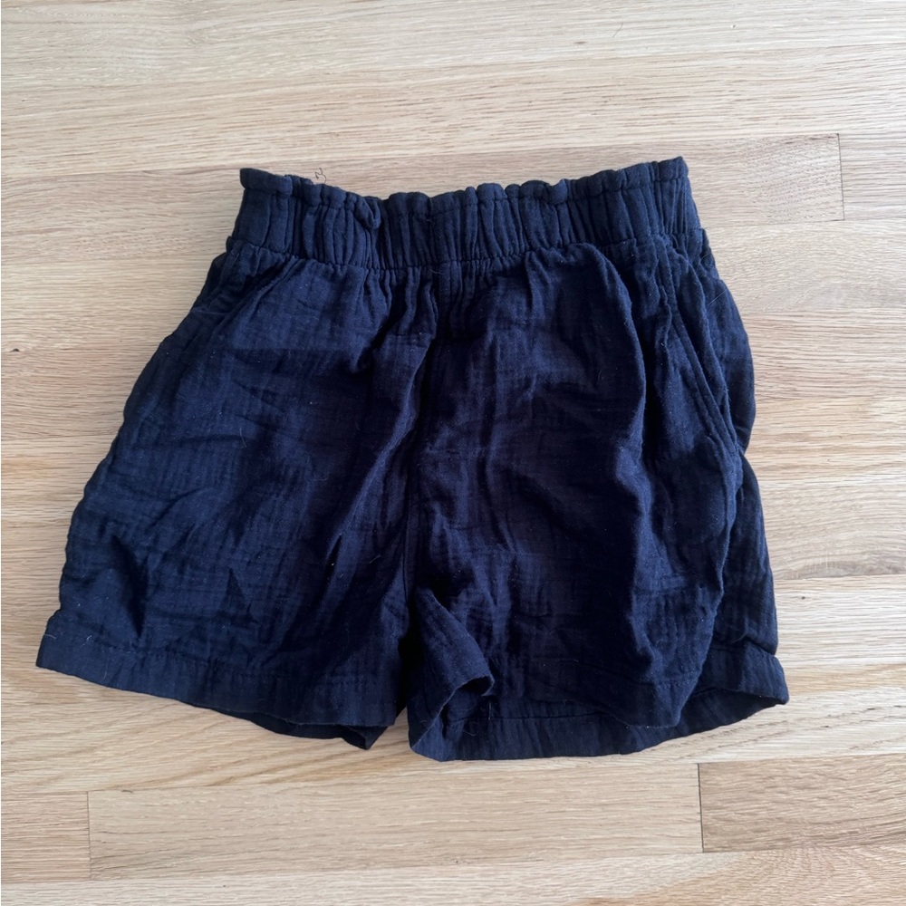H&M High Waist Black Shorts